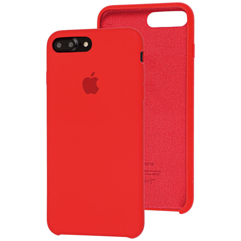 

Чехол Silicone Case для Apple iPhone 7 Plus / 8 Plus Red