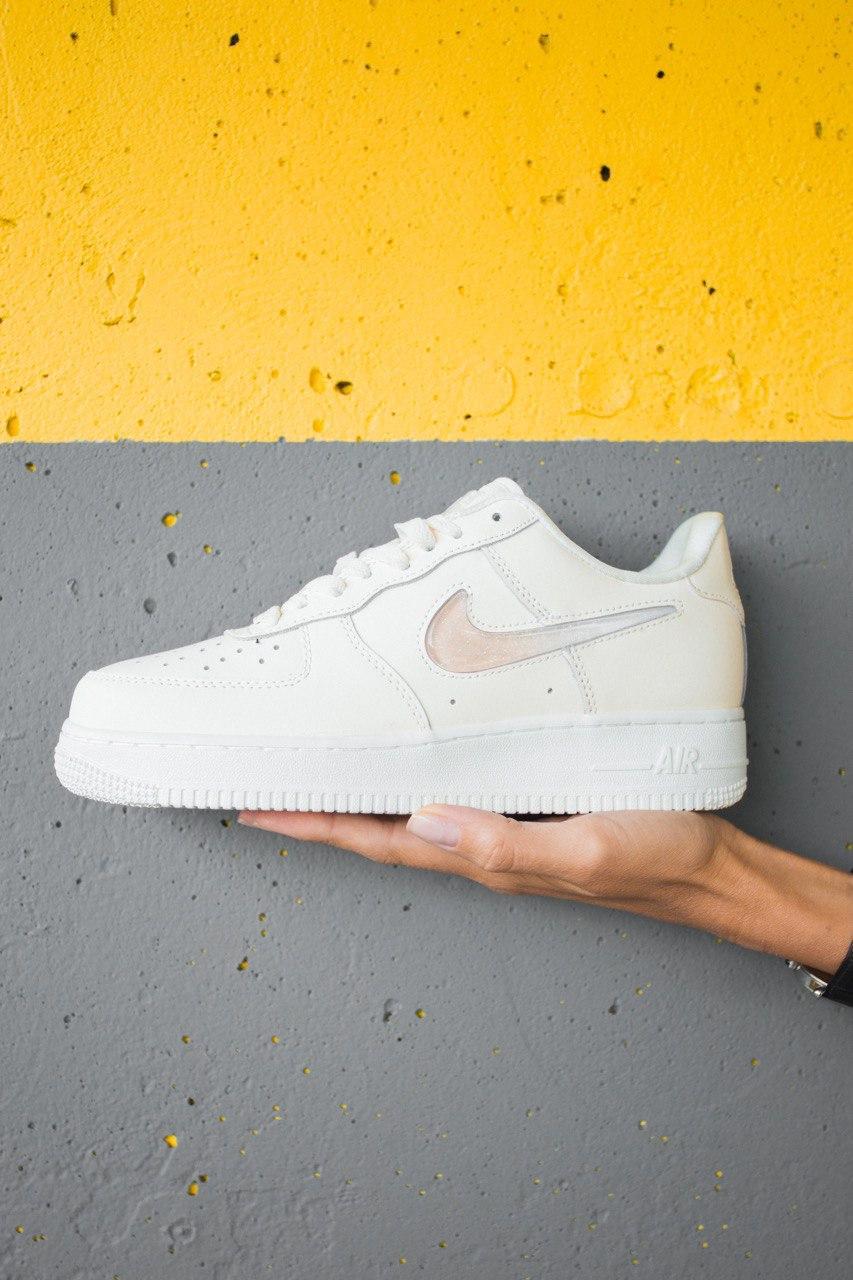 

Женские кроссовки Nike Air Force 1 Low Jewel White / Найк Аир Форс 1 Low Джевел Белые, Белый