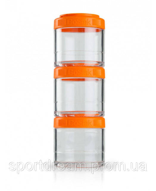 

Контейнер спортивный BlenderBottle GoStak 3 Pak Orange (ORIGINAL)