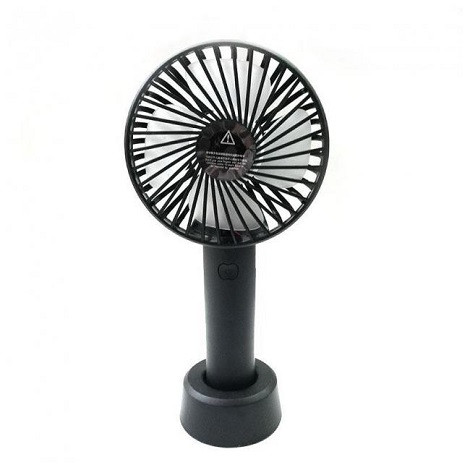 

Вентилятор ручной аккумуляторный Portable fan SS-2 Black с подставкой и USB-зарядкой