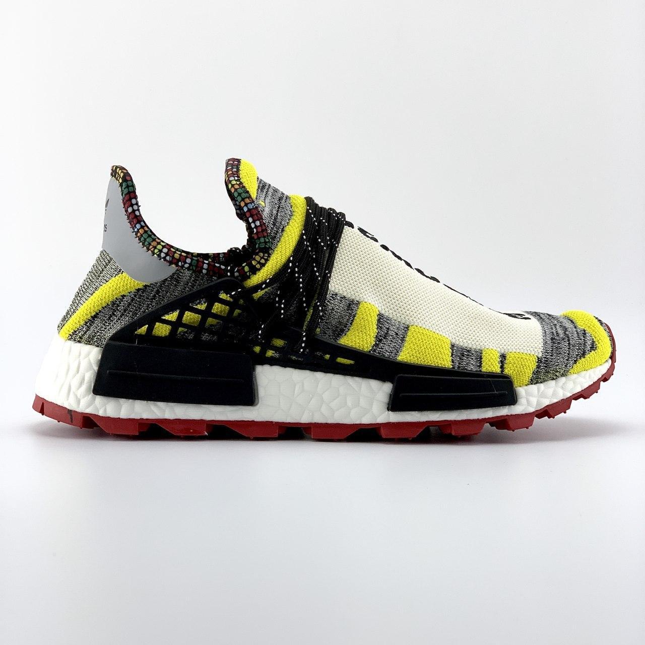 

Adidas NMD Human Race Yellow/Gray/Black | кроссовки мужские; желтые/серые/черные; летние; на пене 45, Желтый