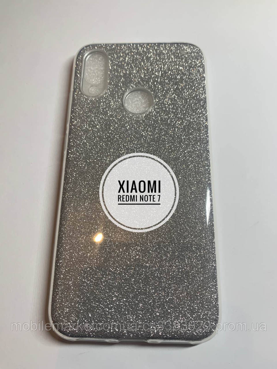 

Чехол накладка Xiaomi Redmi Not 7 блеск серебро