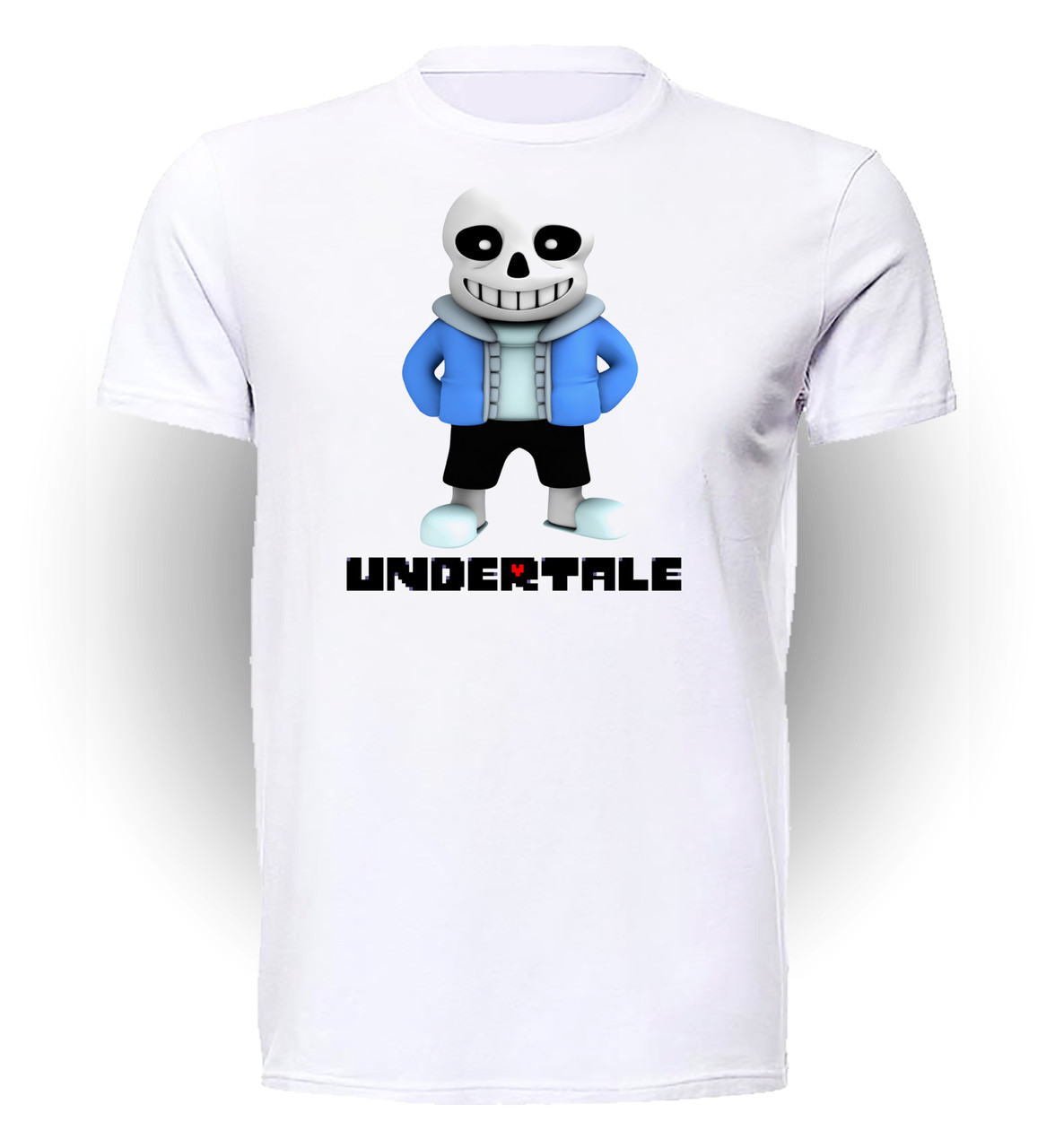 

Футболка детская 134 см Gee! Белая с рисунком Андертейл Undertale улыбка UT.01.003