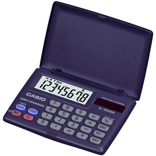 

Калькулятор карманный 8-разрядный Casio SL-160VER-SA-EH