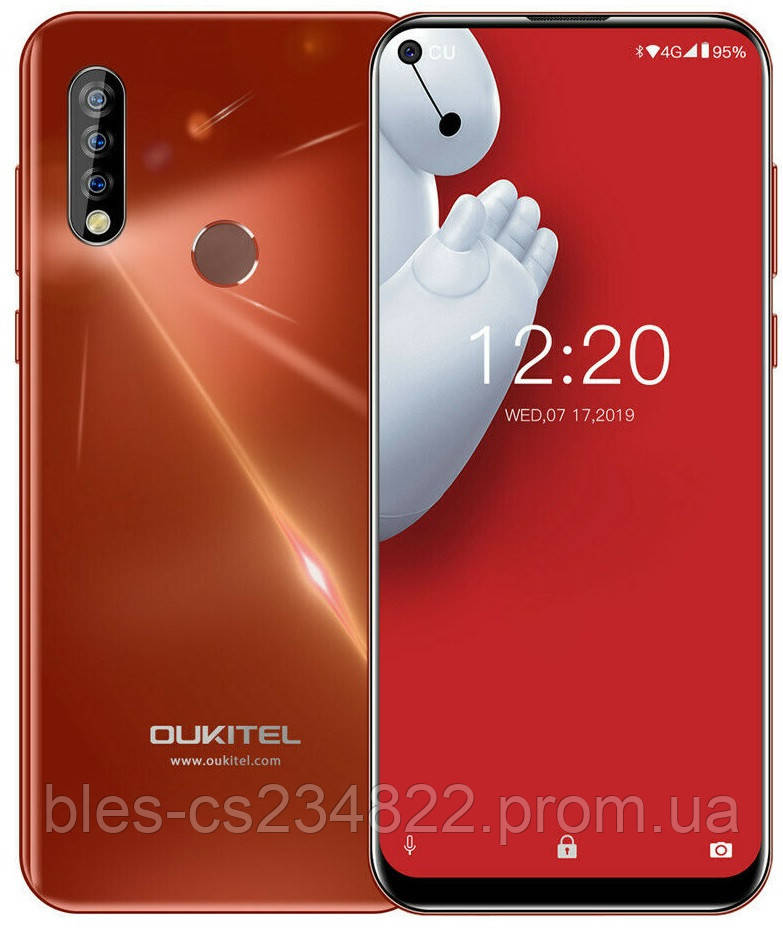 

Смартфон оукител красный с тройной камерой и большим экраном на 2 сим карты Oukitel C17 Pro Red