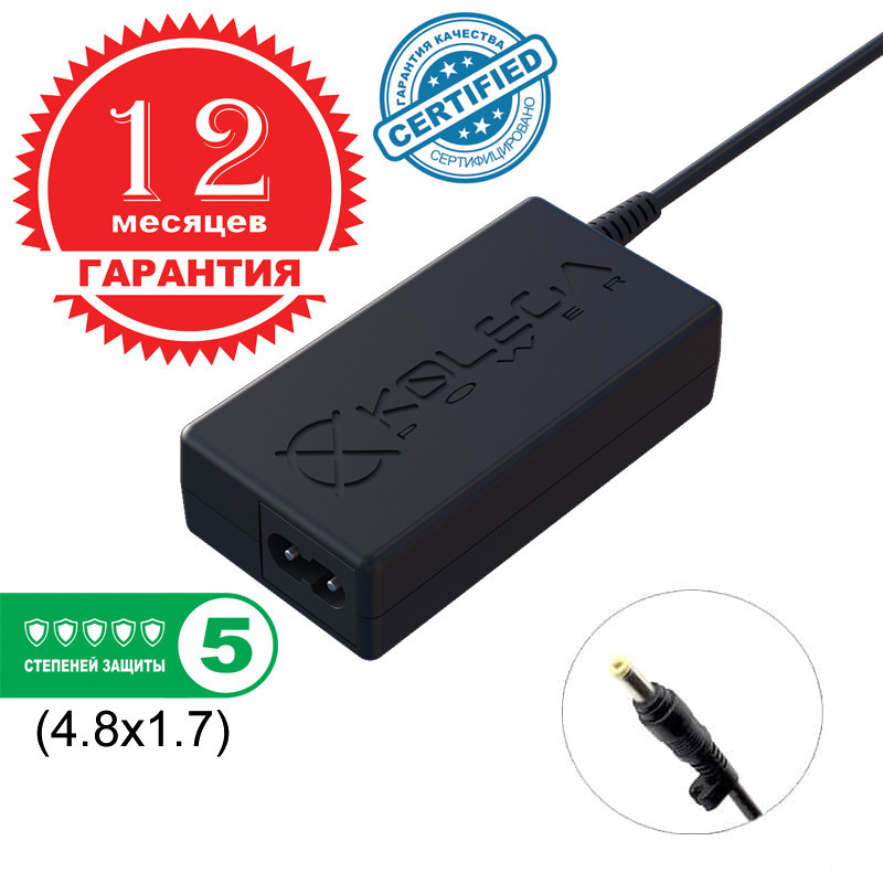 

Блок питания Kolega-Power для ноутбука Asus 9.5V 2.5A 24W 4.8x1.7 (Гарантия 12 мес)