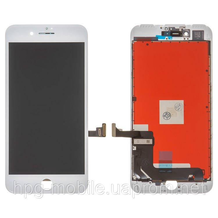 Дисплей для iPhone 7 Plus, модуль (экран и сенсор), с пластиками камеры и датчика приближения (Tianma) Белый