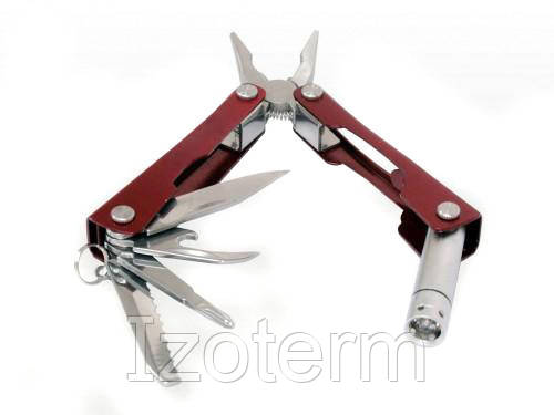 

Мультитул multi tool нож 9 в 1 плоскогубцы фонарик R16626