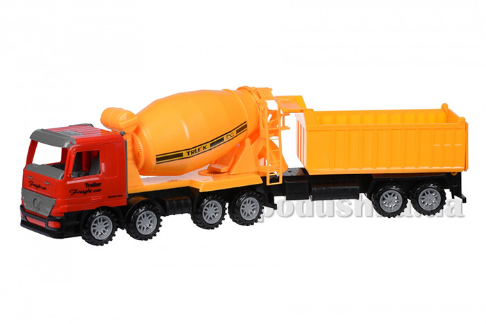 

Машинка инерционная Same Toy Super Combination Бетоносмеситель красный с прицепом 98-86Ut-1