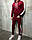 Спортивний костюм з капюшоном чоловічий бордовий з лампасами, фото 2