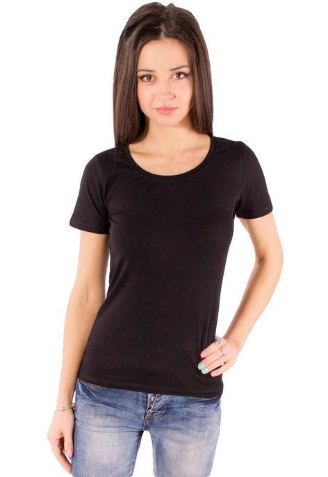 

Базова футболка жіноча (базовая футболка женская) Чорний 54