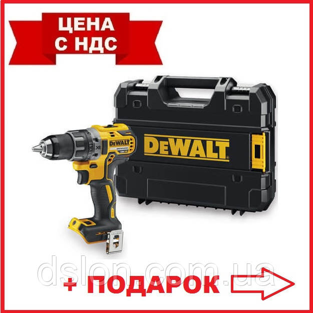 

Дрель/шуруповерт безуд аккум. DeWALT DCD791NT, 18V XR Li-Ion, 70 Нм, патрон 1.5-13 мм,TSTAK