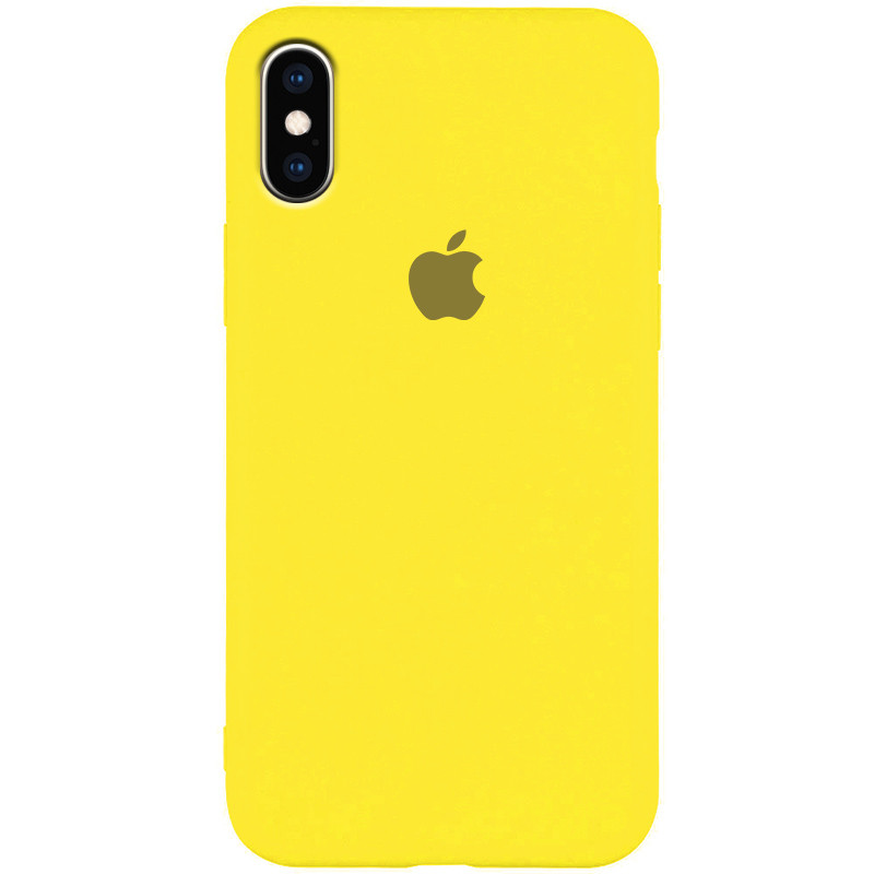 

Чехол Silicone Case Slim Full Protective для Apple iPhone X / XS (5.8"), Желтый / neon yellow