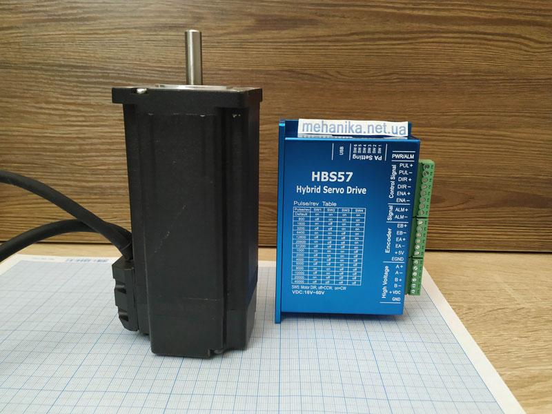 

Шаговый двигатель с обратной связью, 2-х фазный. Nema23(57) + Драйвер HBS57, 3.0Nm