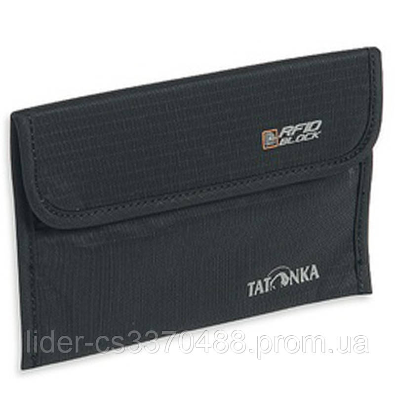 

Кошелек с защитой от считывания данных Tatonka Travel Folder RFID Block (11x17,5x1см), черный 2956.0