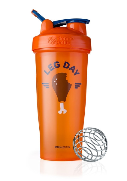 

Шейкер спортивный BlenderBottle Classic Loop 820ml Special Edition Leg Day Orange SKL24-145713