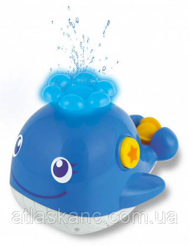 

Игрушка для ванной Кит с фонтаном, музыкльный 7107 в коробке