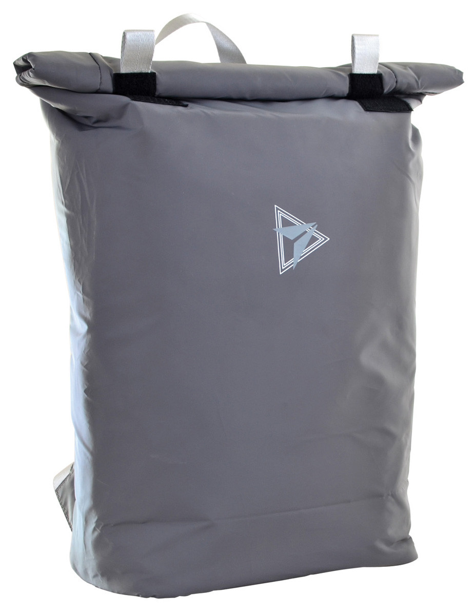 

Рюкзак міський YES Roll-top T-65 18.5 л Reflective Grey (557490), Серый
