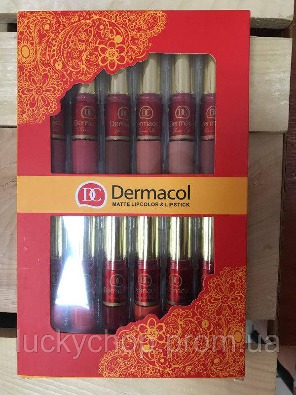 

Набор Dermacol DC матовые помады + блеск для губ матовый 12+12 Новинка!