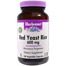 

Красный Дрожжевой Рис 600мг, Bluebonnet Nutrition, 120 гелевых капсул