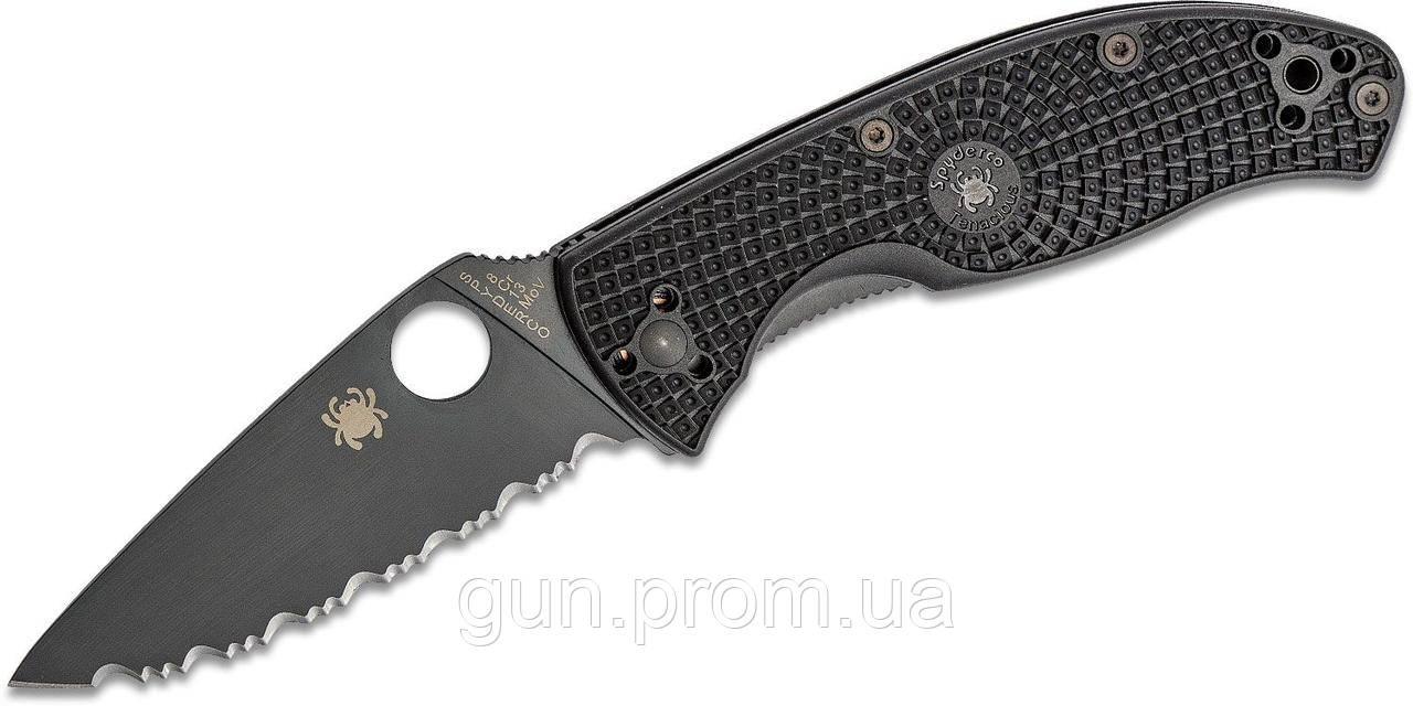 

Карманный нож Spyderco Tenacious Black Blade FRN, серрейтор (87.13.94)