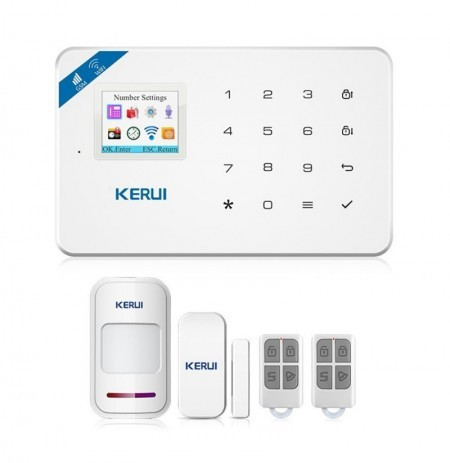 

Сигнализация Kerui W18 + WIFI для охраны ома. дачи, гаража, офиса.