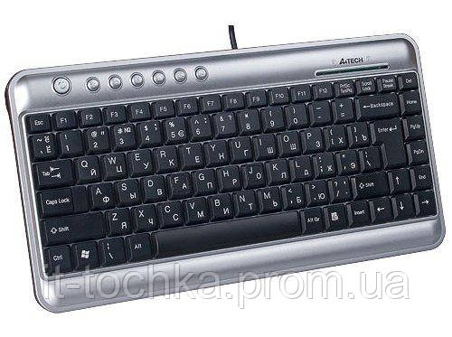 

Мини клавиатура a4 tech kl-5 usb silver+black x-slim keyboard