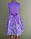 Святкова дитяча сукня з гіпюром, лавандового кольору, фото 3