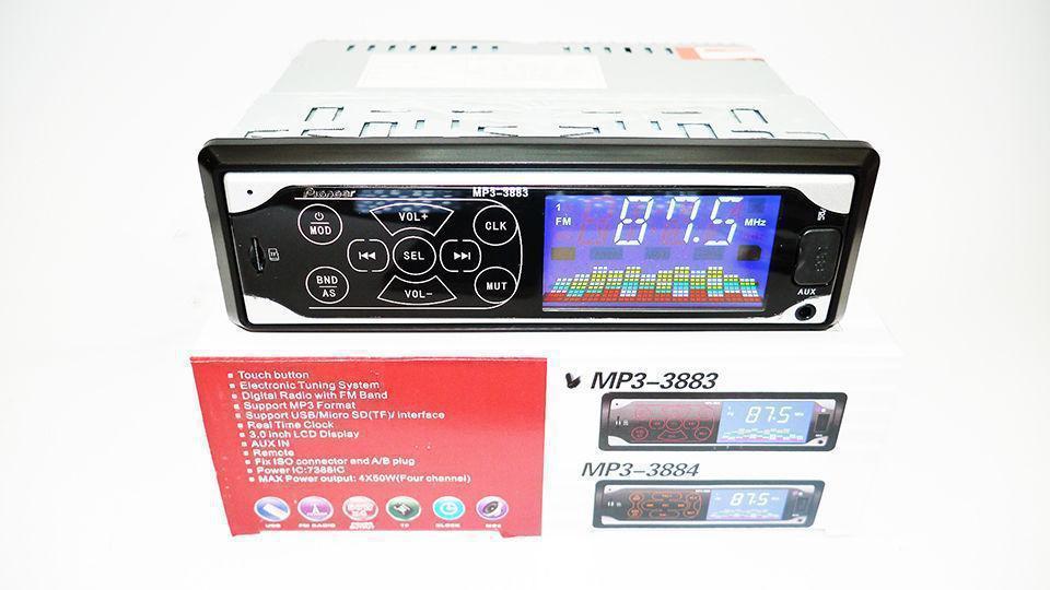 

Автомагнитола Pioneer MP3 3883 ISO 1DIN, Магнитола в авто 1 Дин, Сенсорная автомагитола, Акустика в машину!