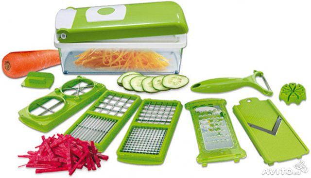 

Nicer Dicer Plus, Найсер Дайсер Плюс овощерезка Nicer Dicer Plus кухонный комбайн! Хит продаж, Зелёный