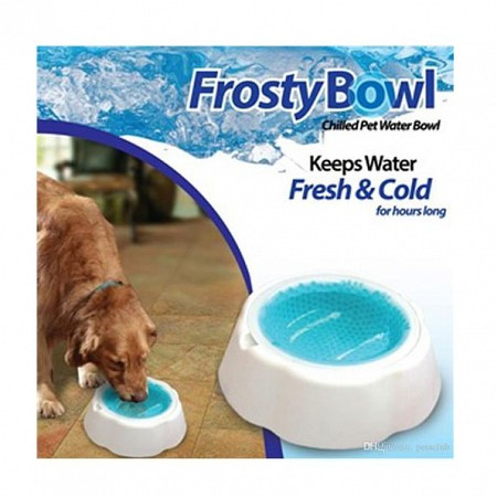 

Охлаждающая миска для воды для домашних животных Frosty Bowl! Акция