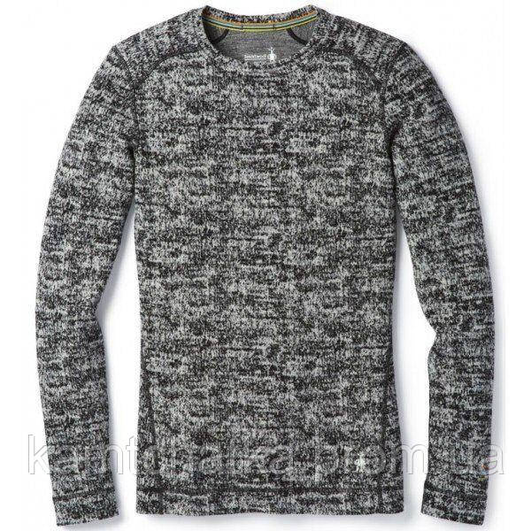 

Термофутболка женская Smartwool Merino 250 Baselayer Pattern Crew Black/Moonbeam Heather, р.M (SW SS226.A51-M)