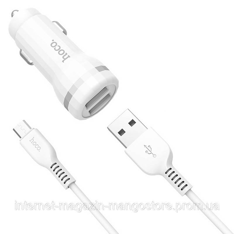 

АЗУ Hoco Z27 Staunch + Cable (Micro) 2.4A 2USB