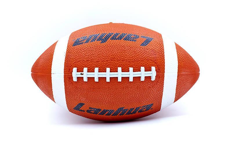 Мяч для американского футбола LANHUA RSF9 (резина,оранжевый)