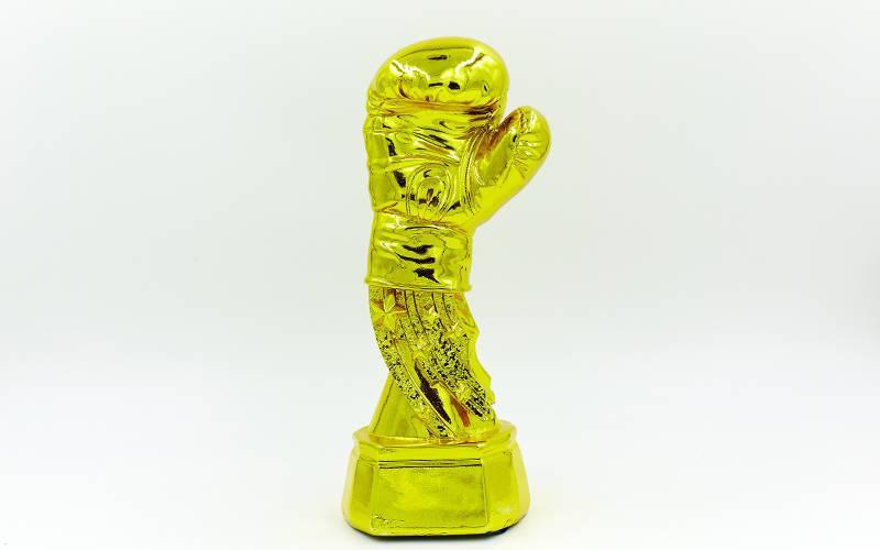 Статуэтка (фигурка) наградная спортивная Бокс Боксерская перчатка золо