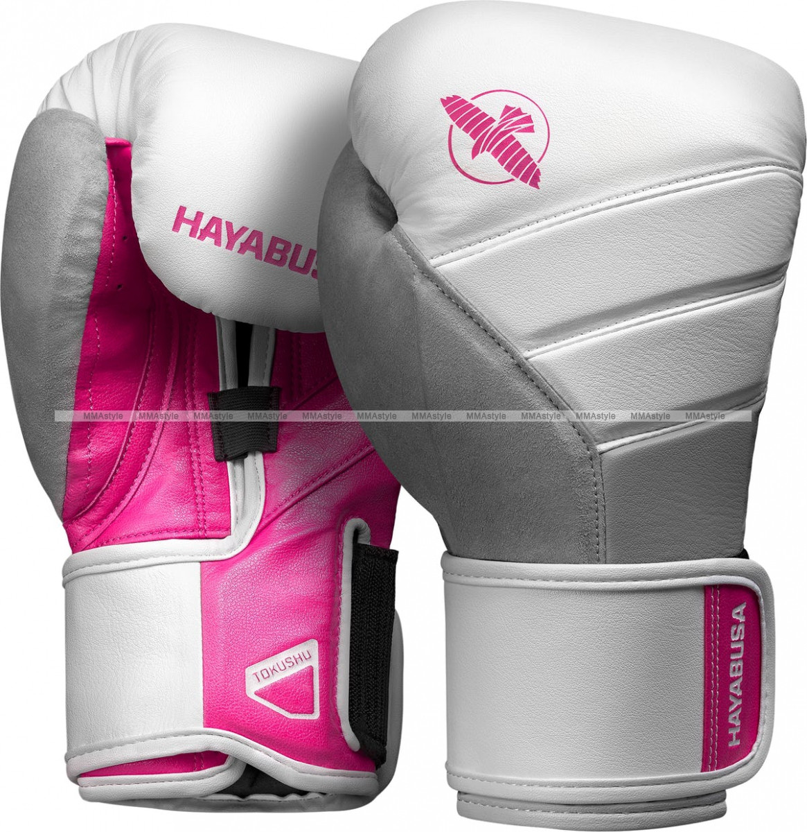 

Боксерские перчатки Hayabusa T3 Boxing Gloves White Pink, Белый/розовый