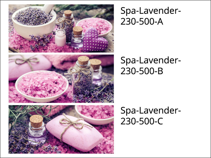 

Стеклянные декоры для ванной Spa-Lavender, Сиреневый