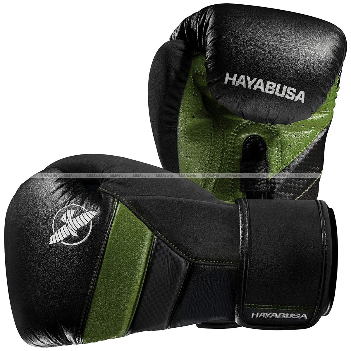 

Боксерские перчатки Hayabusa T3 Boxing Gloves Black Green