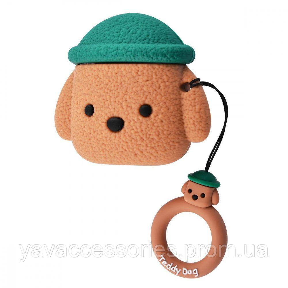 

Teddy Dog Case for AirPods brown