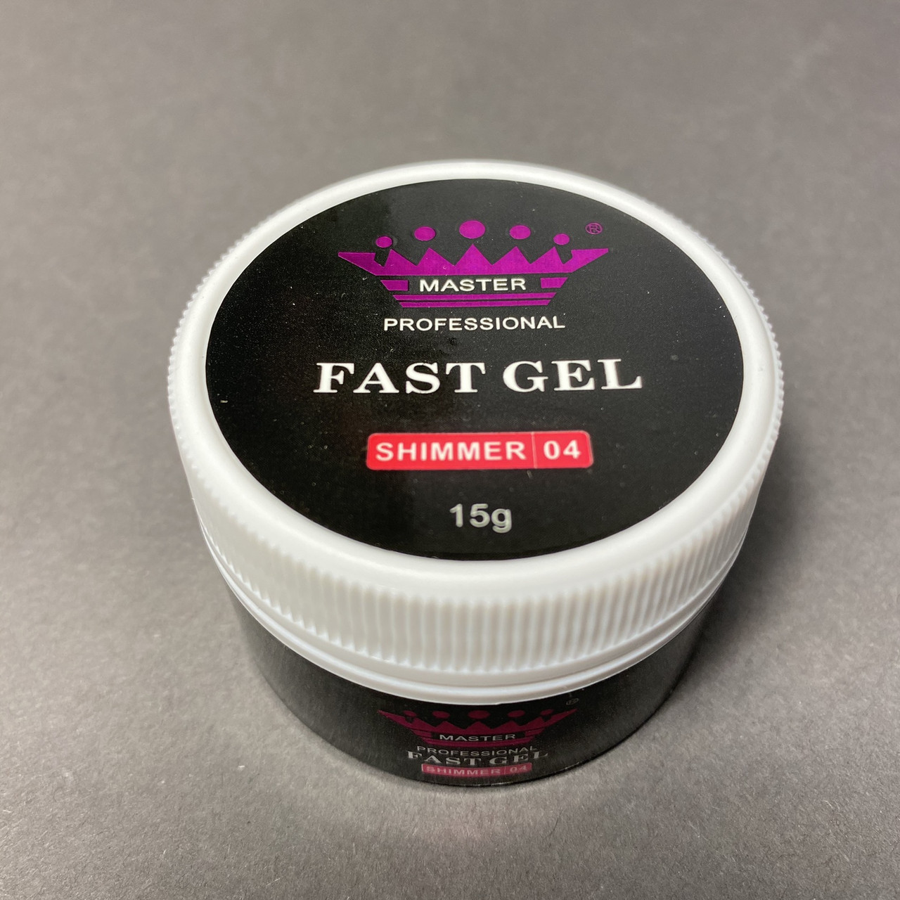 

Полигель с шиммером Fast Gel Shimmer Master Professional White 04 белый 15 гр