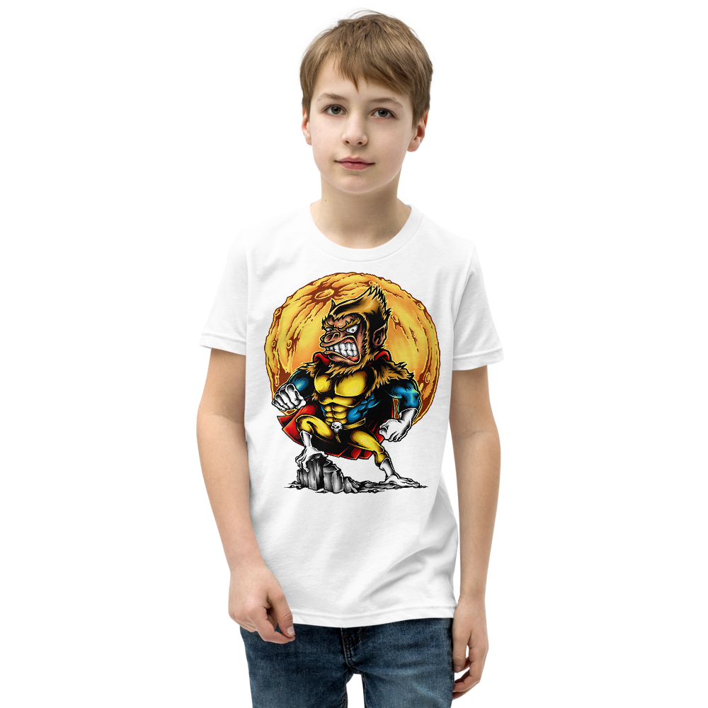 

Футболка якісна дитяча з принтом (футболка детская с принтом) Super Monkey 146, Белый