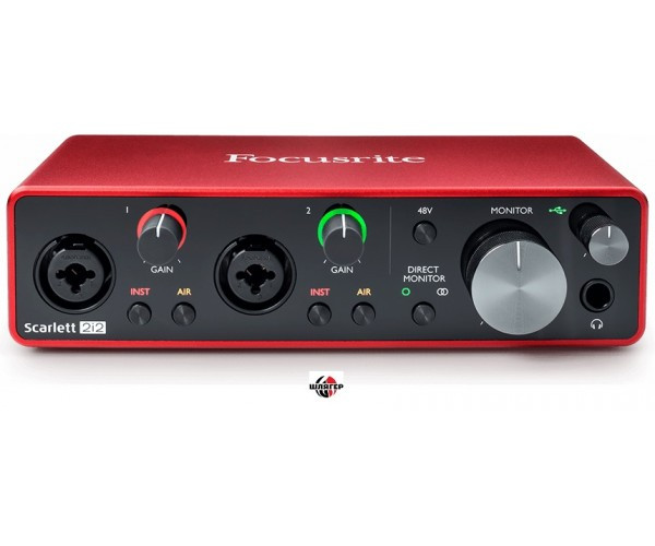 

FOCUSRITE SCARLETT 2i2 2nd Gen Аудиоинтерфейс USB 2х2