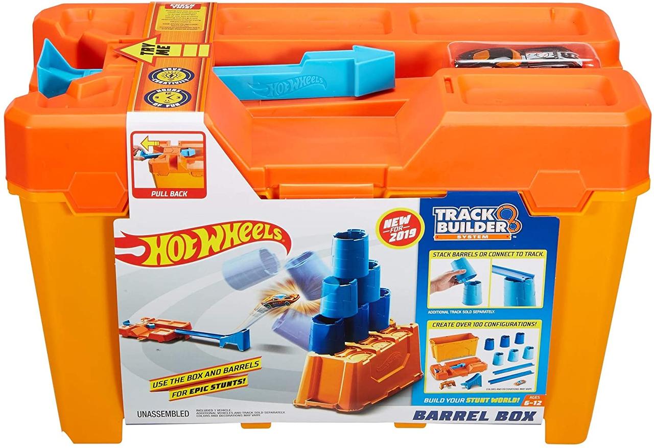 

Хот Вилc Строительная коробка для трюков Hot Wheels Track Builder Barrel Box