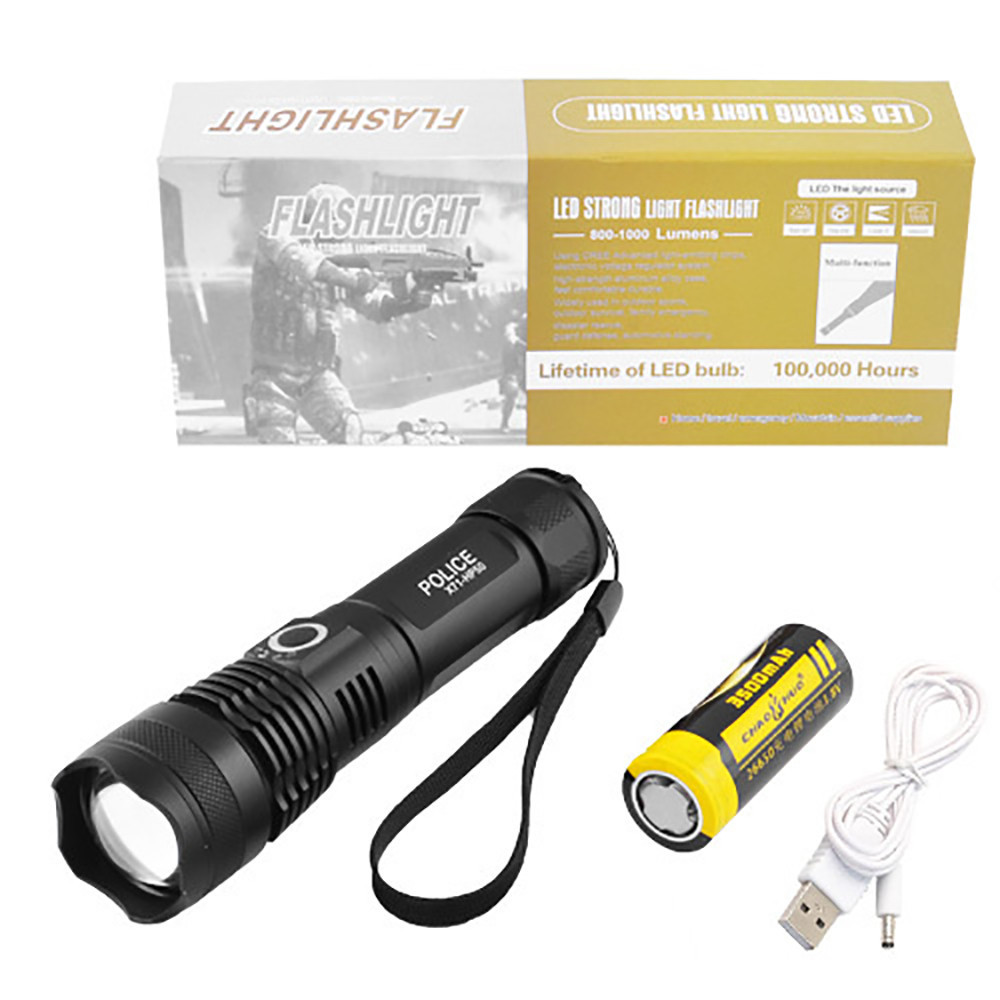 

Тактический Фонарик BL-X71 -P50 26650 battery