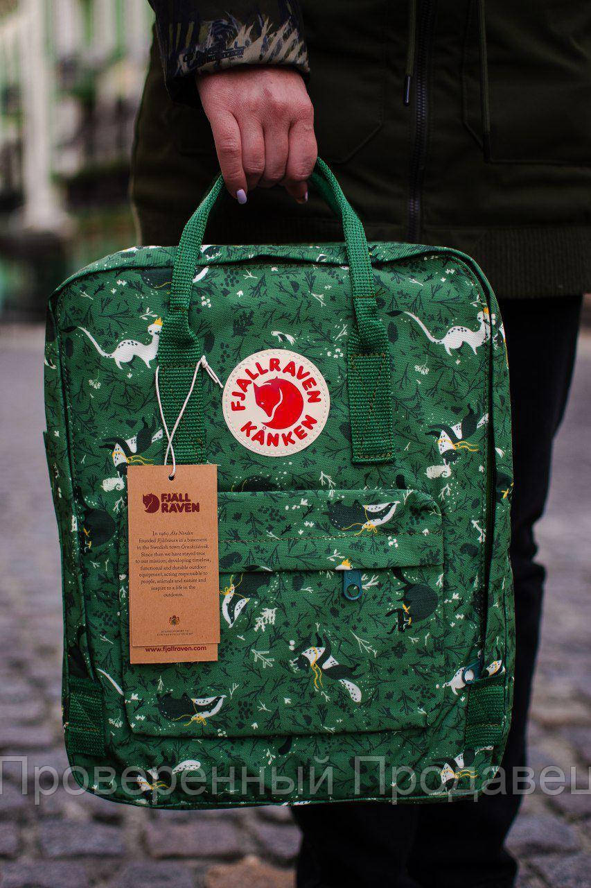 

Ранец с паспортом Fjallraven Kanken Classic на 16л, водонепроницаемый, повседневный, школьный, Розовый