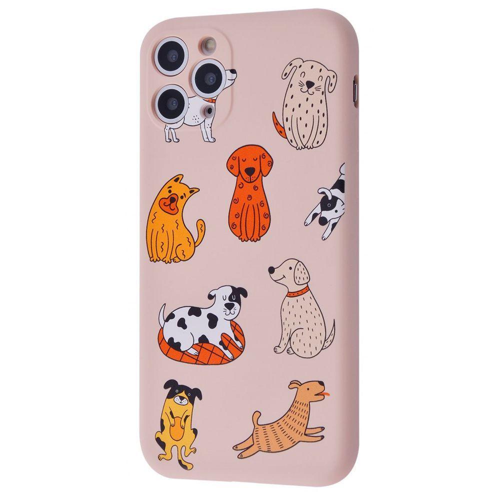 

Чехол накладка iPhone 6/6s Wave Fancy Series Case (TPU) funny_dogs_pink_sand