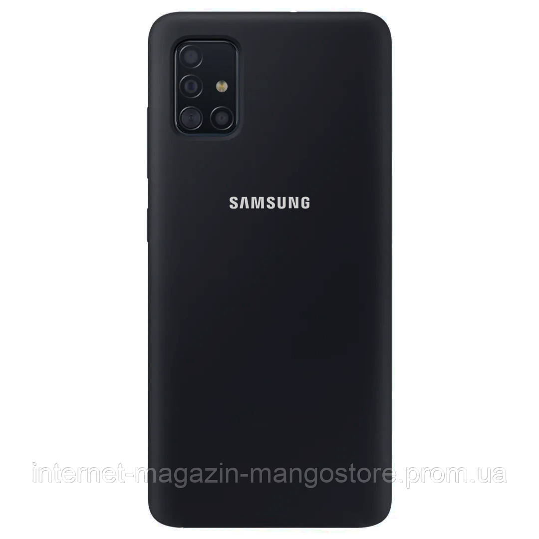 

Чехол Silicone Cover Full Protective (AA) для Samsung Galaxy A51, Черный / black