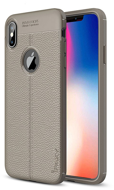 

Чехол для телефона Ipaky TPU Litchi Stria Series Case Apple iPhone X/XS Gray