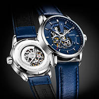 Oubaer Чоловічі класичні механічні годинники Oubaer Night Blue 8902, фото 1