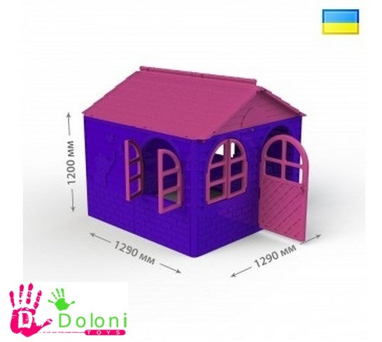 Домик для детей 02550/1 розовый/фиолетовый Долони Doloni 1290*1290 пла
